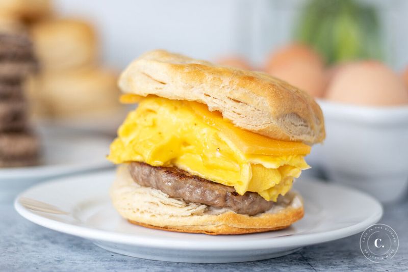Biscuit Sandwich with Egg and Cheese