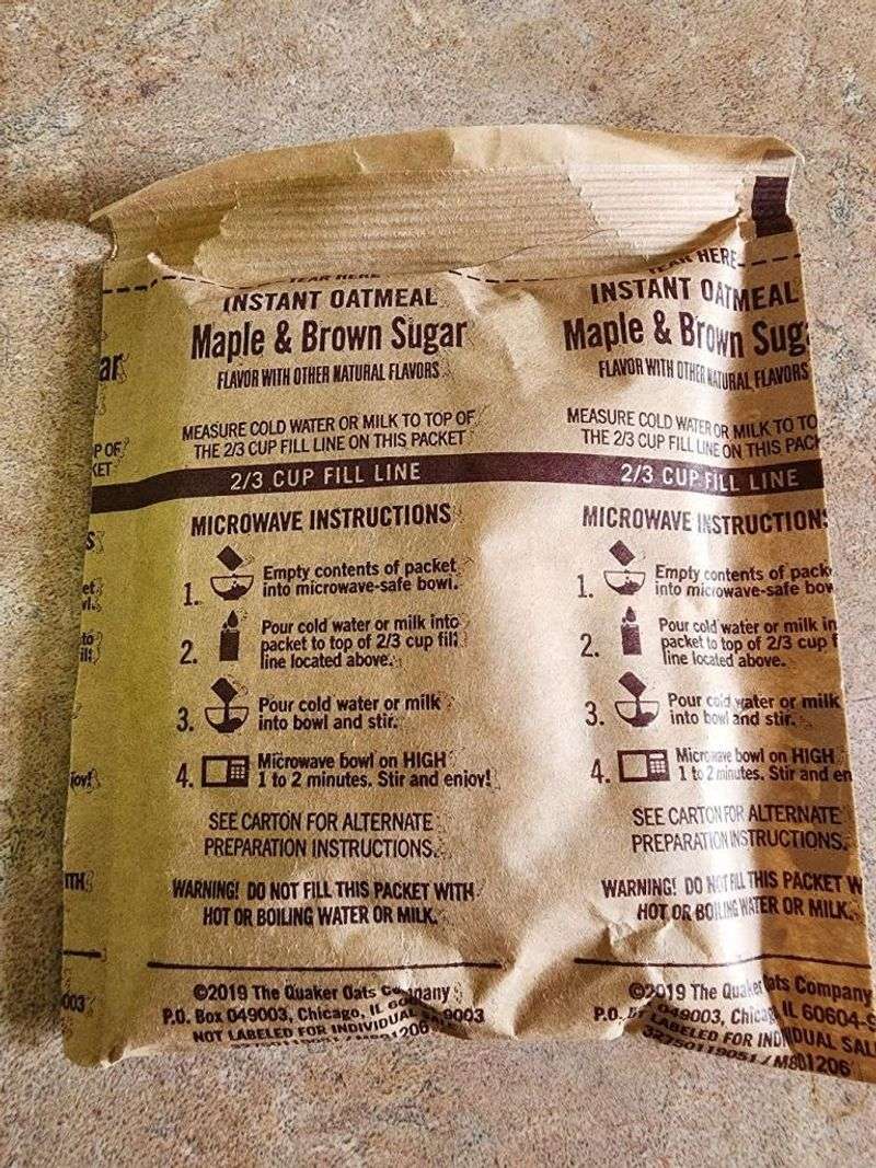 Instant Oatmeal Packets