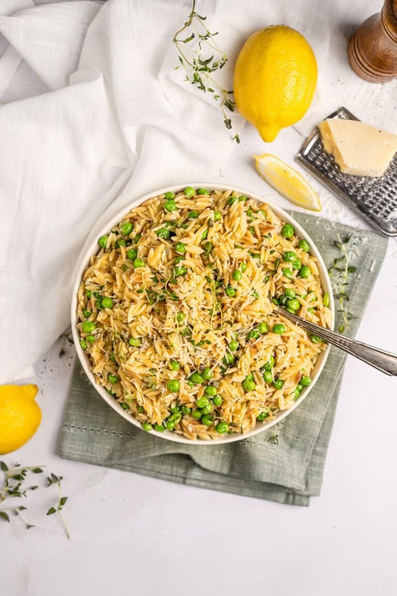 Pea And Lemon Orzo