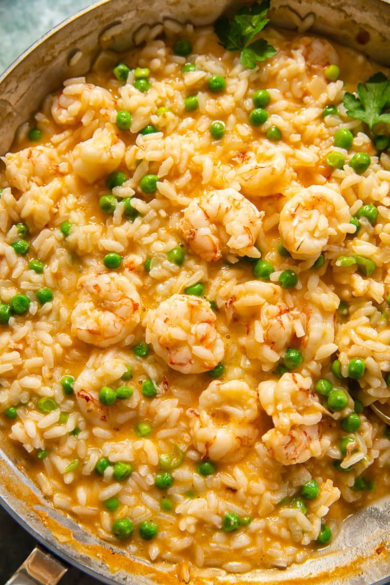 Pea And Prawn Risotto