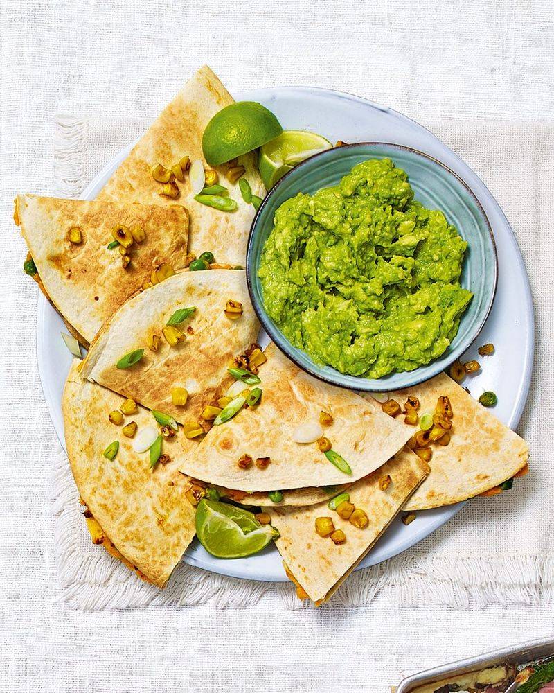 Pea And Corn Quesadillas