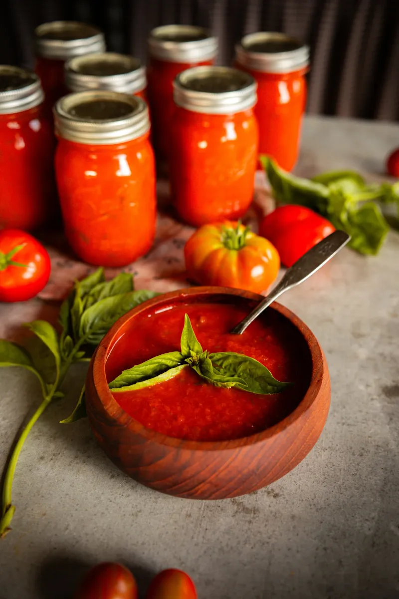 Tomato Sauce from the Garden