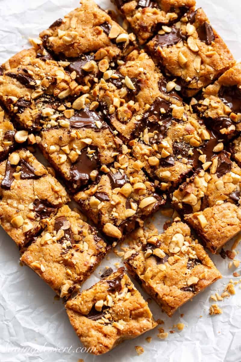 Peanut Butter Blondies