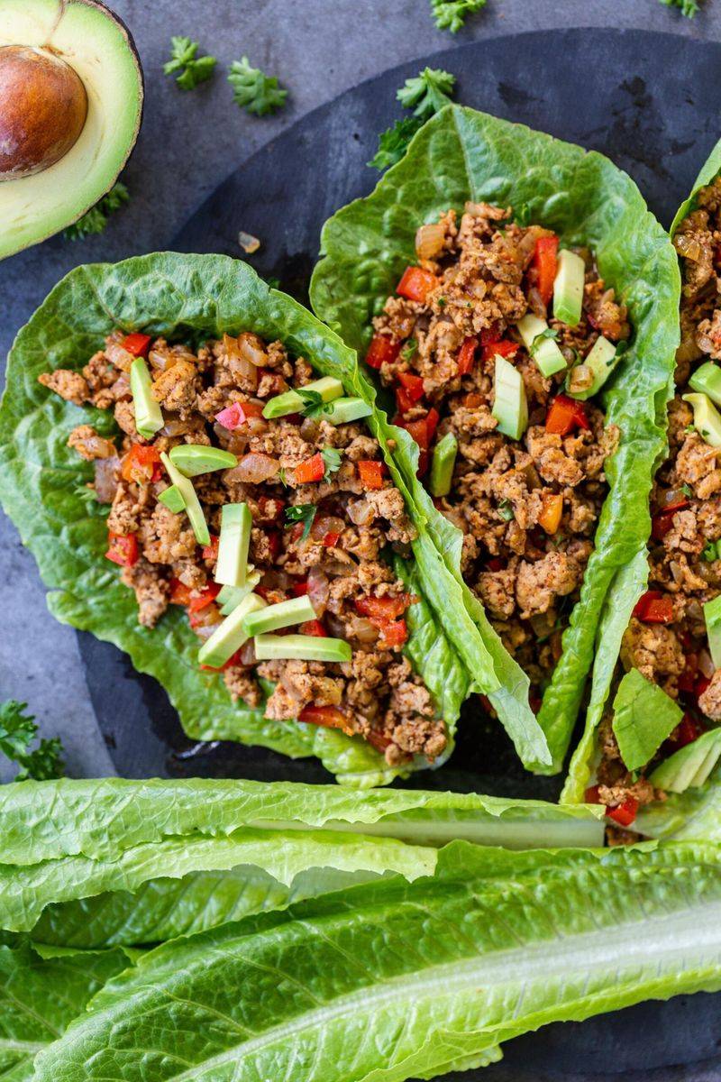 Ground Turkey Lettuce Wraps