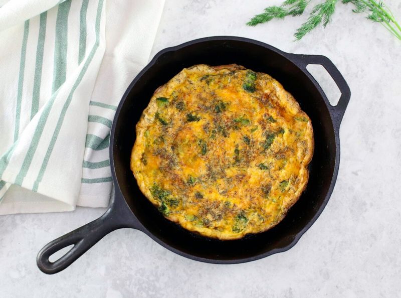 Broccoli and Cheddar Frittata