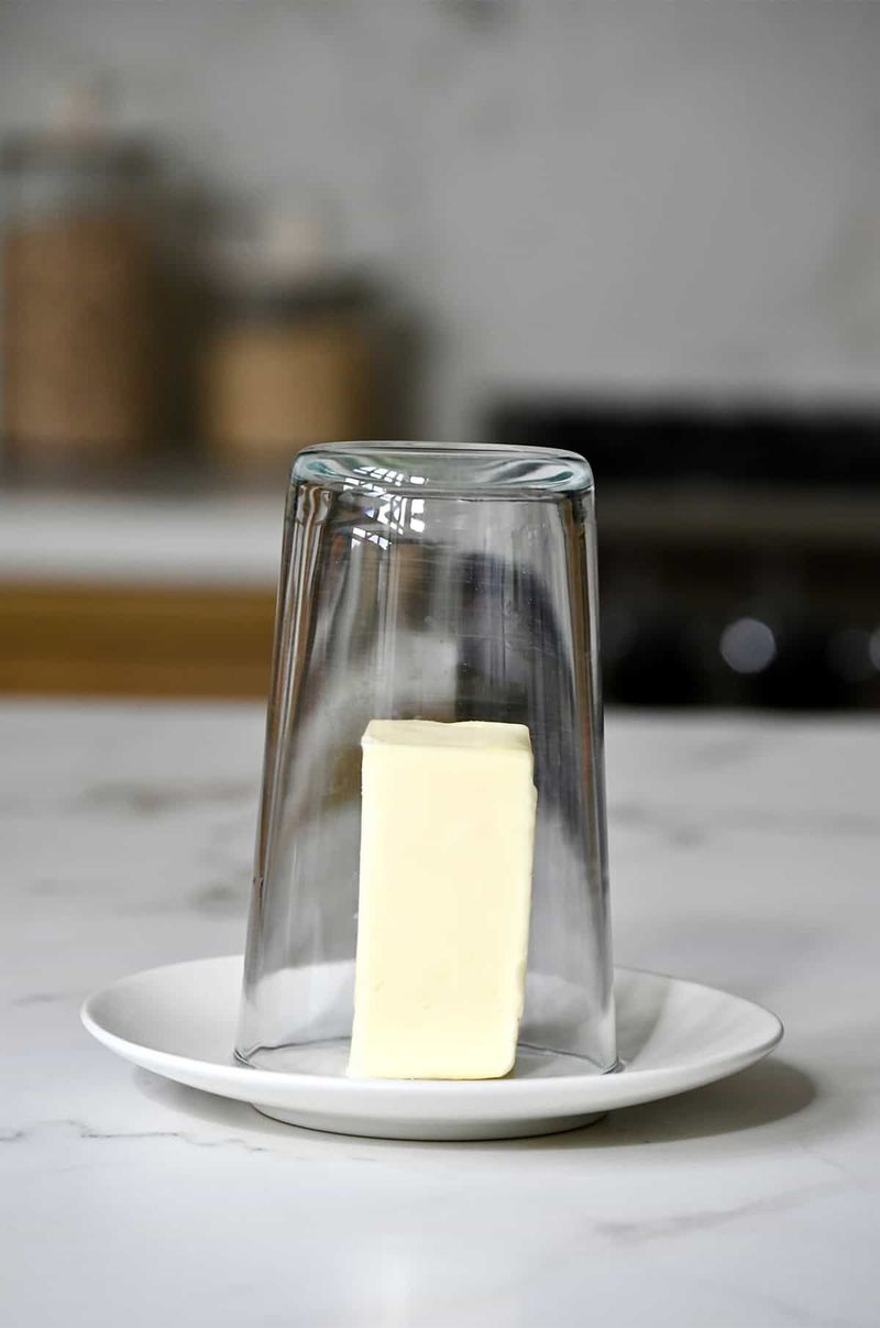 Soften Butter Quickly with a Warm Glass