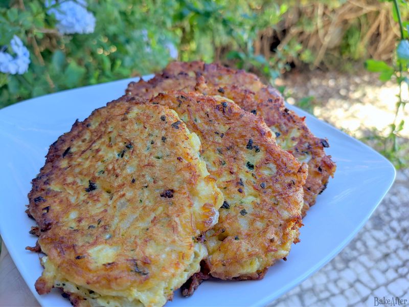 Portuguese Pataniscas de Bacalhau with Potatoes