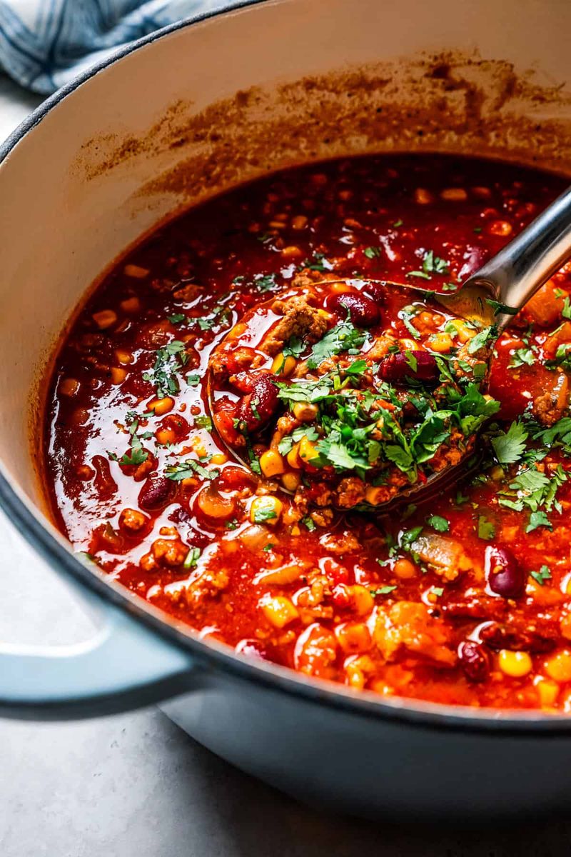 Turkey and Frozen Corn Chili