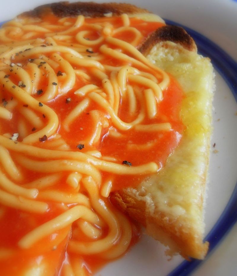 Tinned Spaghetti on Toast