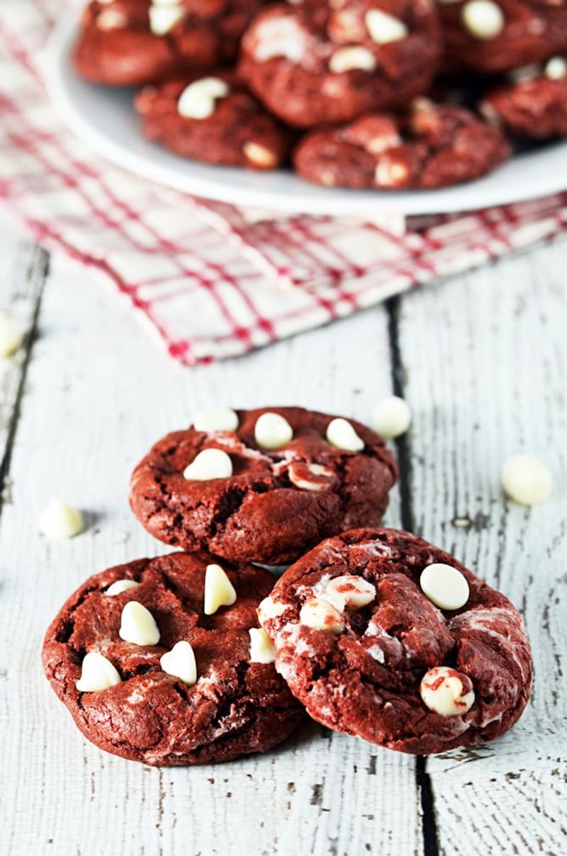 Red Velvet Cream Cheese Cookies