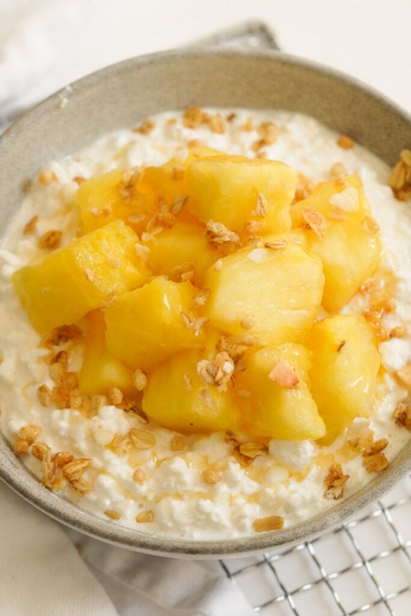 Cottage Cheese With Pineapple Chunks