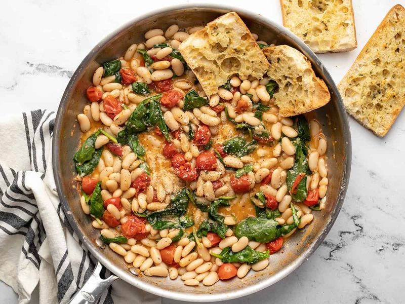 White Bean and Spinach Skillet