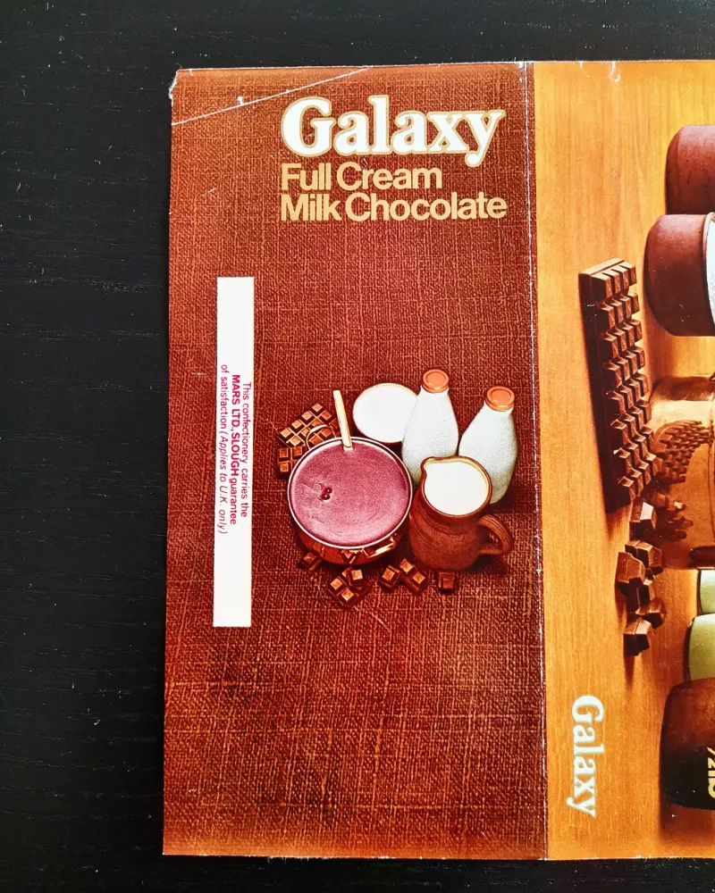 A Vintage Bar Of Galaxy Chocolate