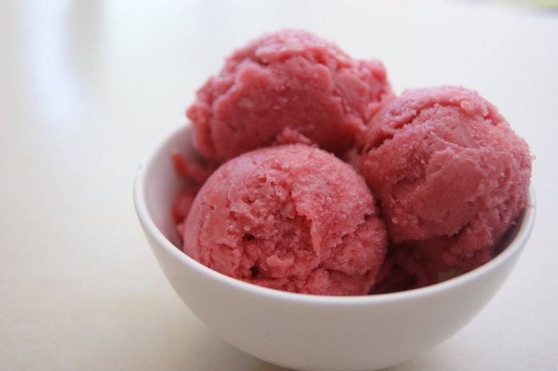Rhubarb Sorbet
