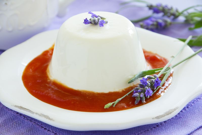 Lavender Honey Panna Cotta