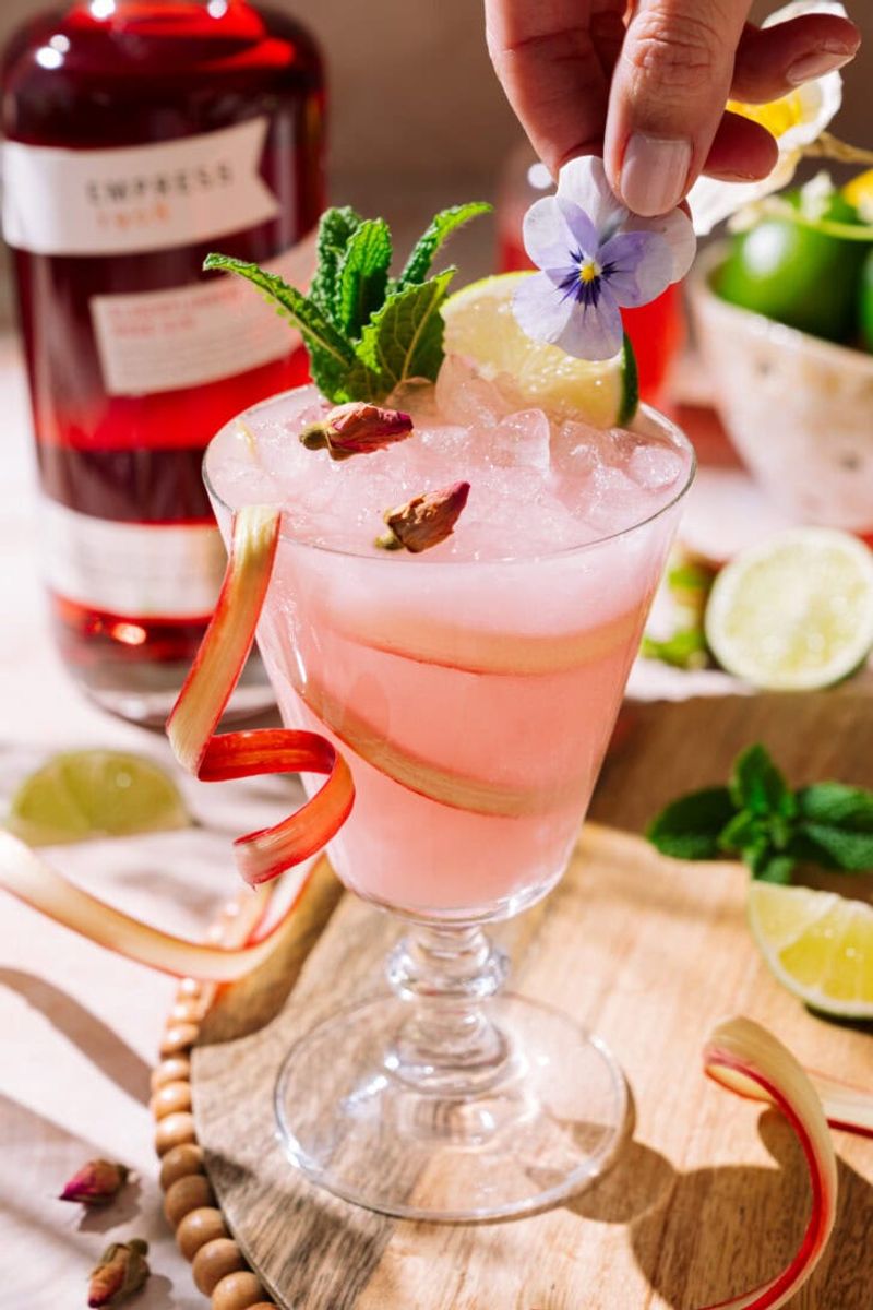 Rhubarb Gin Cocktail