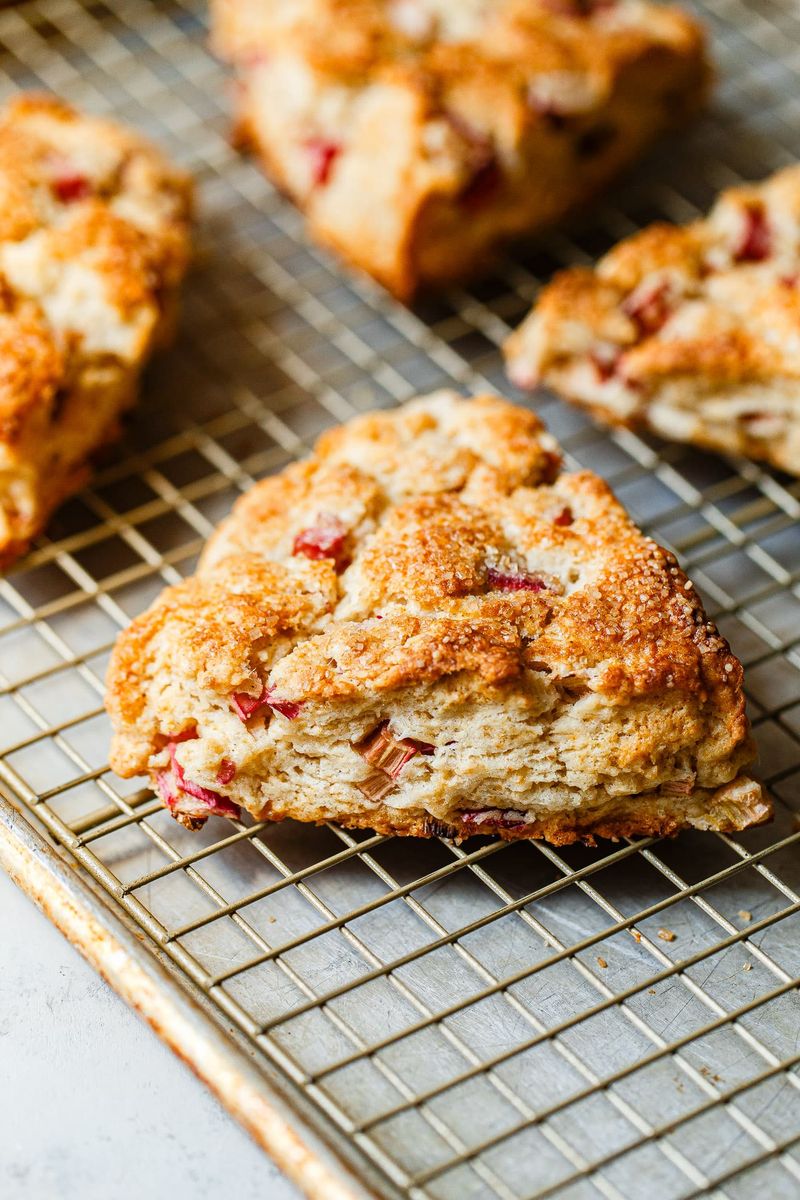 Rhubarb Scones
