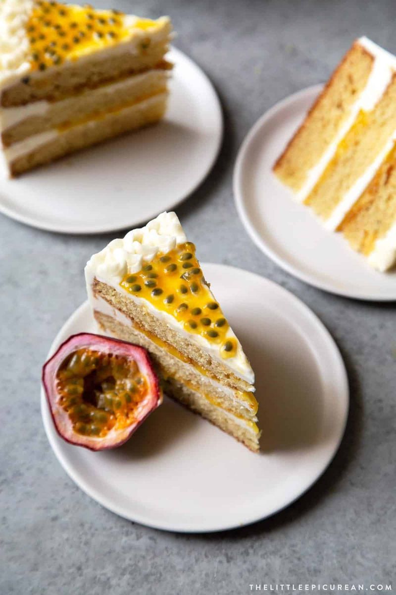 Mango Passion Fruit Layer Cake