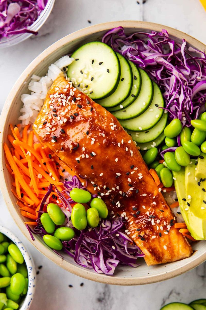 Teriyaki Salmon Rice Bowl
