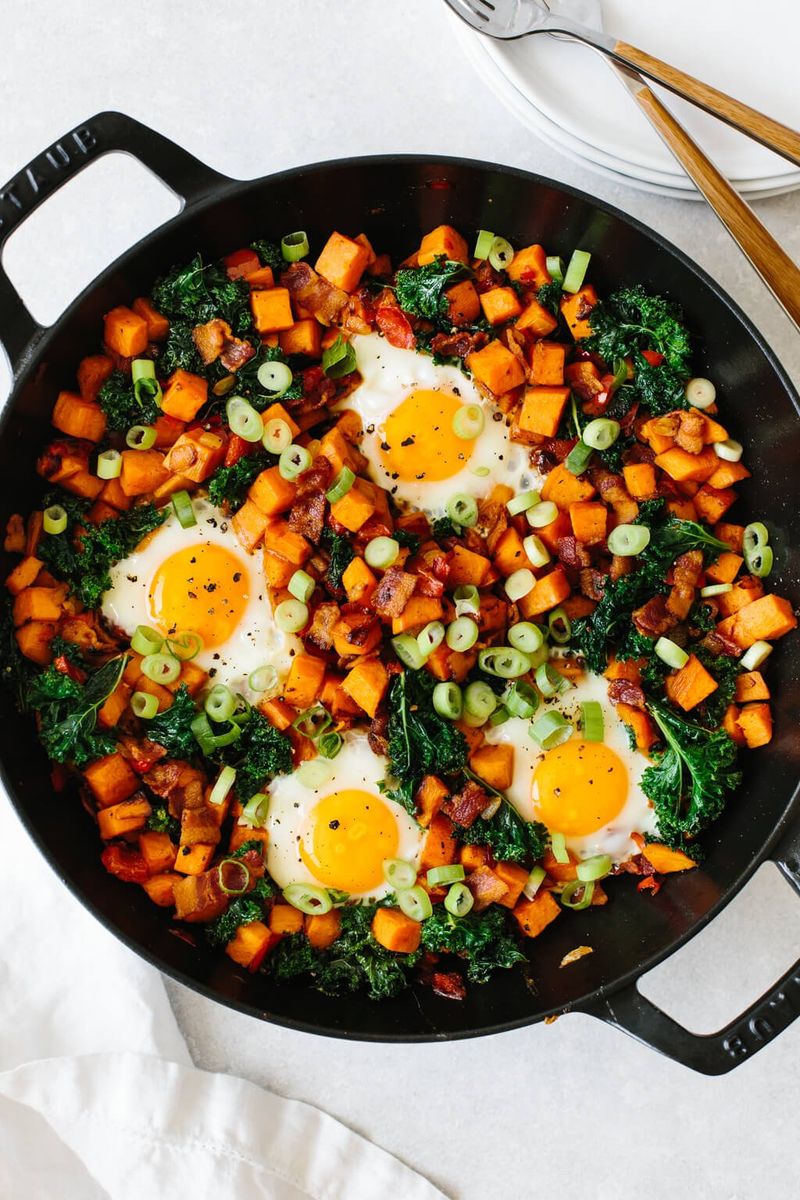 Lentil and Egg Breakfast Hash