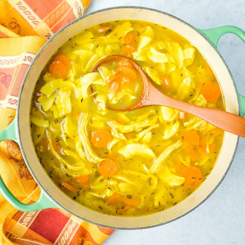 Chicken and Vegetable Turmeric Broth