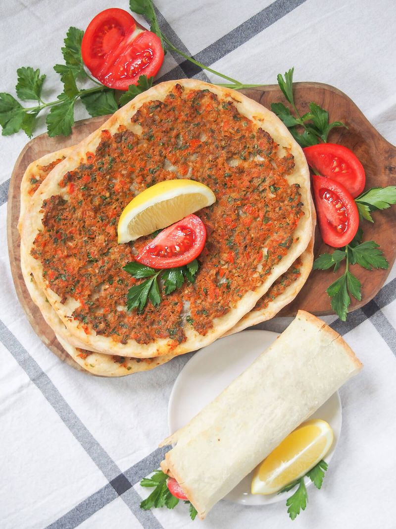 Turkish-Style Ground Beef Flatbreads