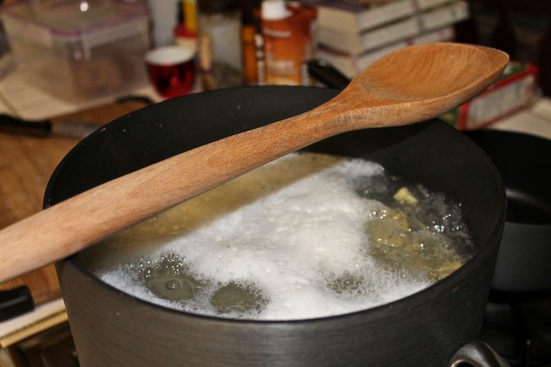 Keep a Wooden Spoon Across the Pot