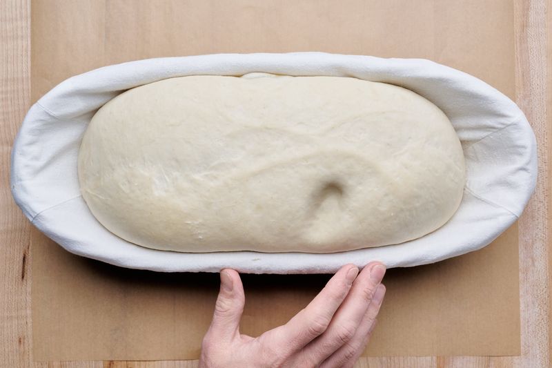 Covering Dough with a Damp Cloth While Rising