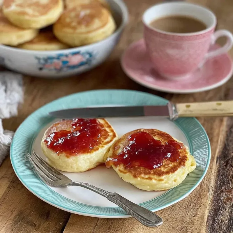 Australia: Pikelets with Jam and Cream