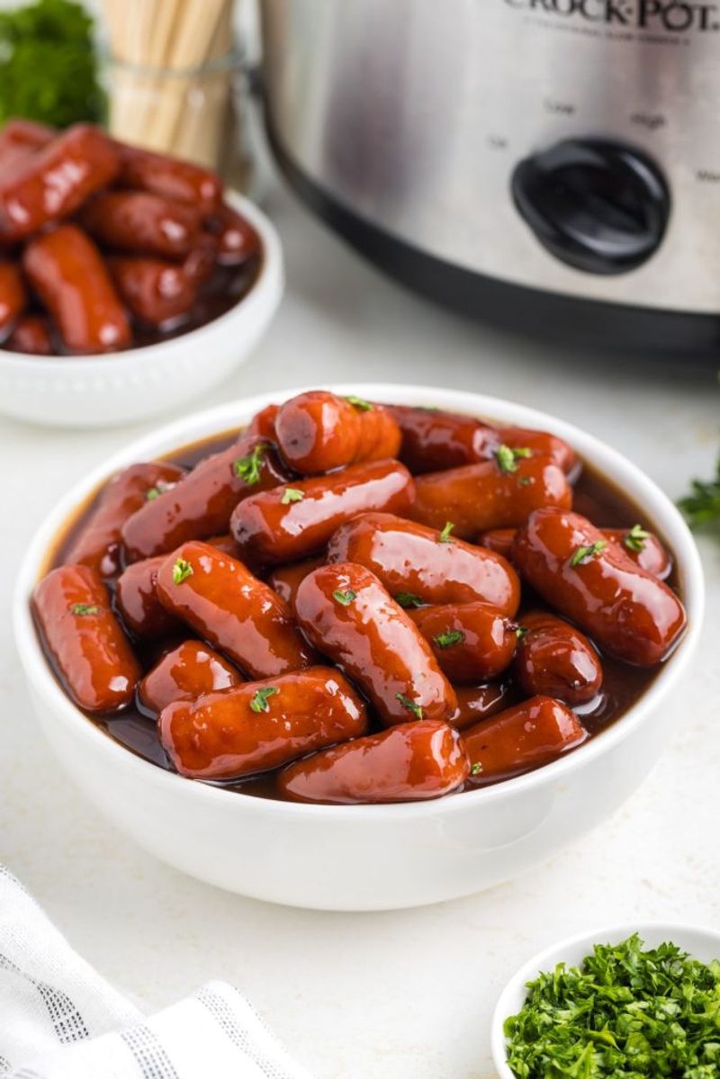 Cocktail Wieners in Grape Jelly Sauce