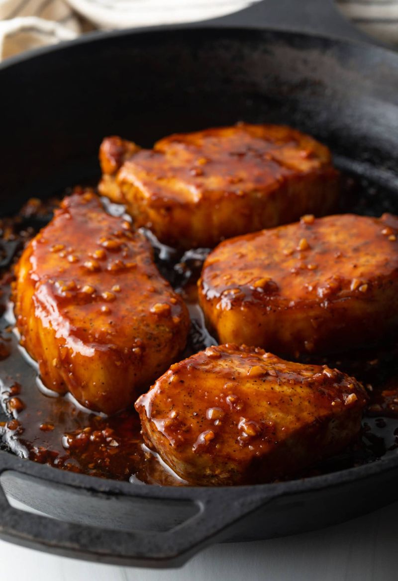 Honey Garlic Glazed Pork Chops