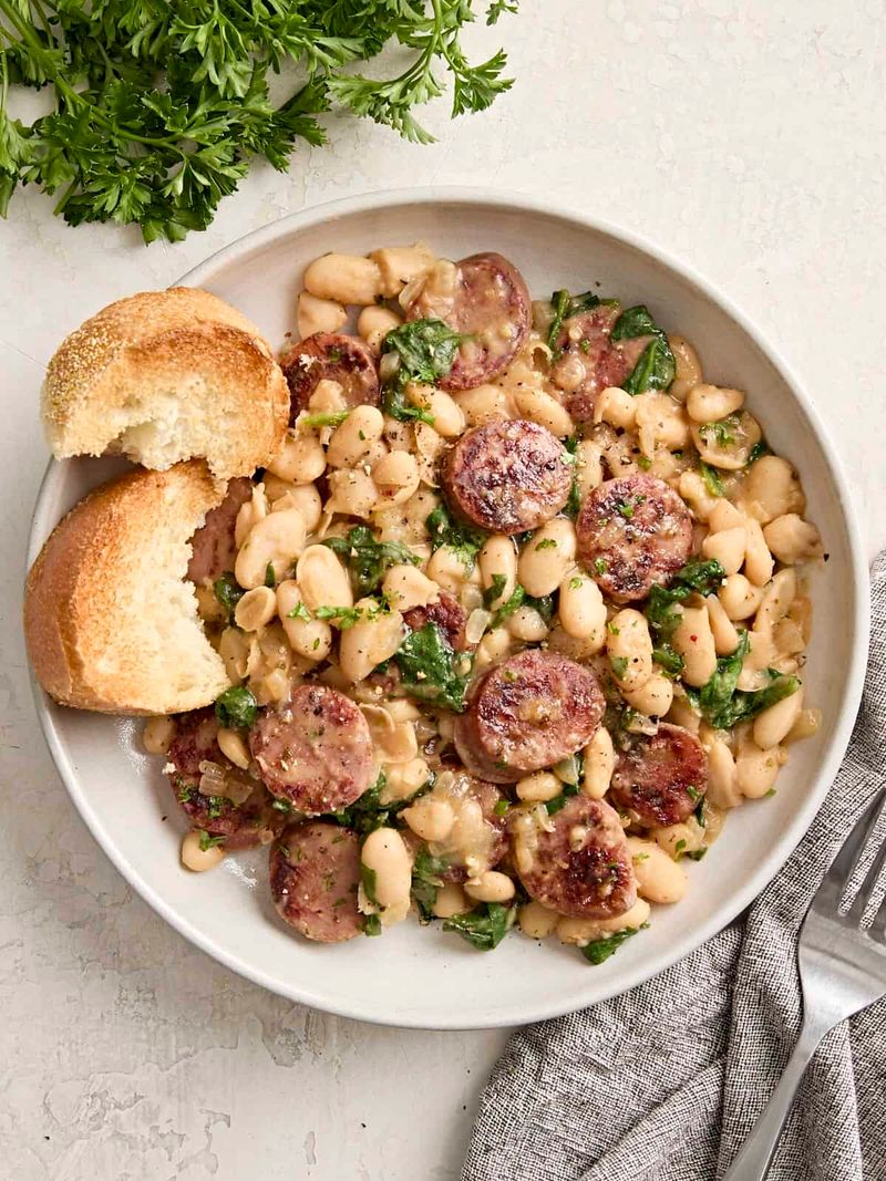 White Bean and Sausage Skillet