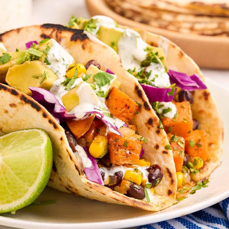 Black Bean and Sweet Potato Tacos