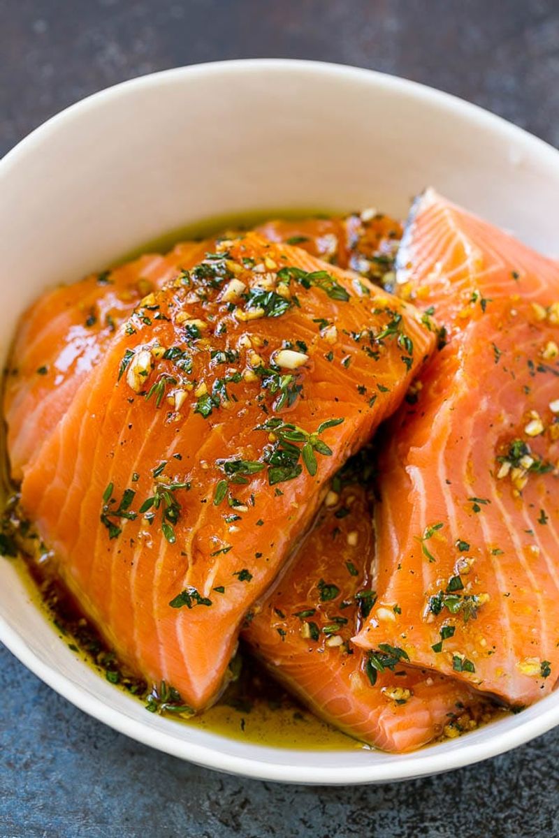 Marinaded Salmon Fillets
