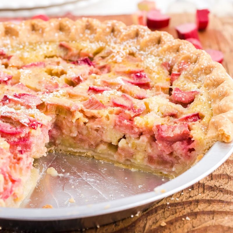 Rhubarb Custard Pie