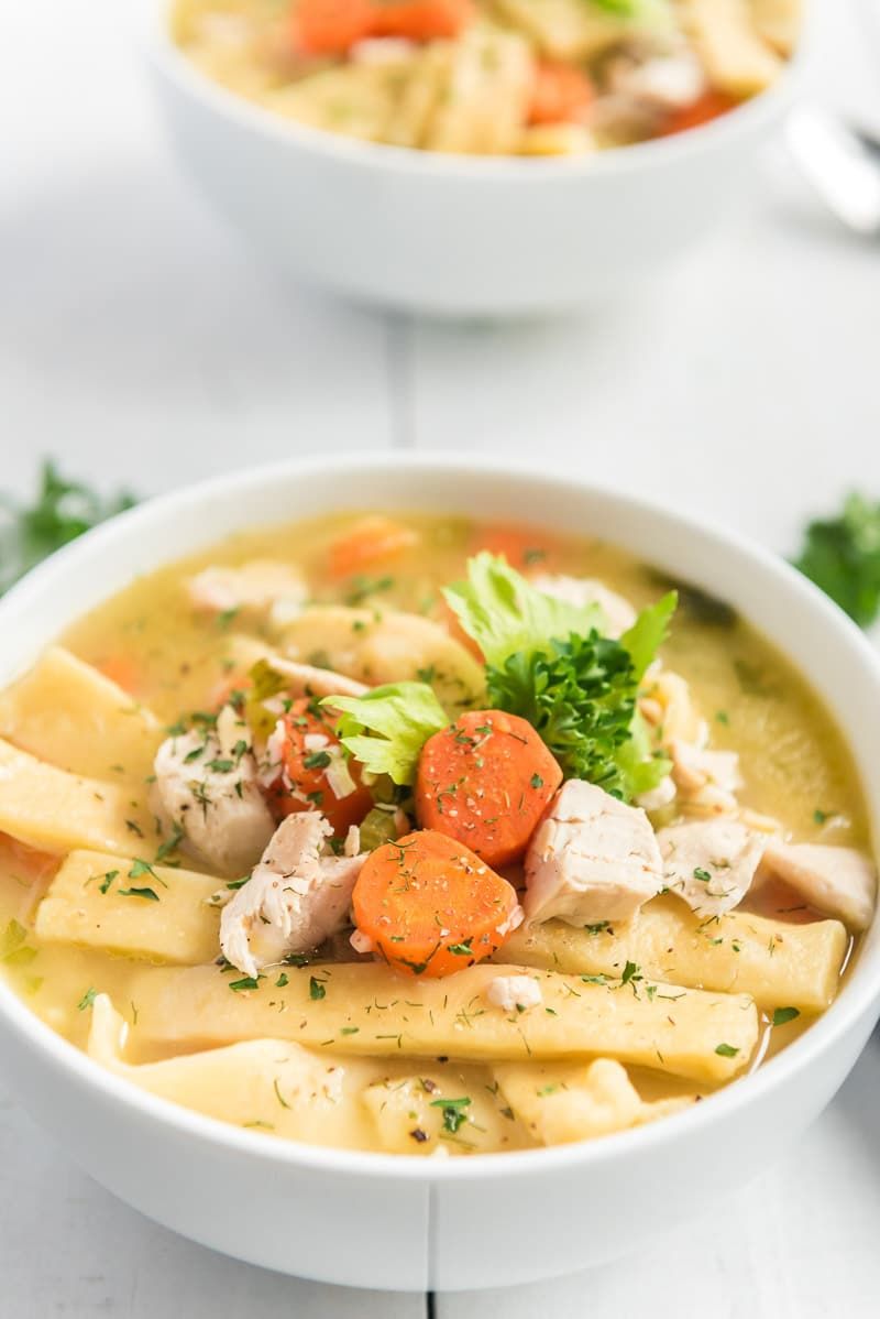 Egg Noodle Chicken Soup