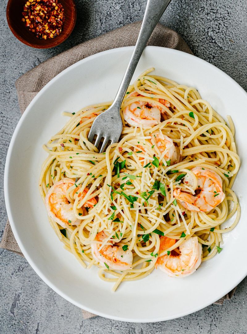 Garlic Butter Shrimp Pasta