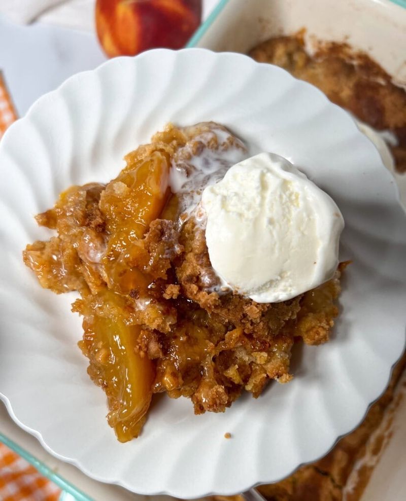 Peach Cobbler Dump Cake