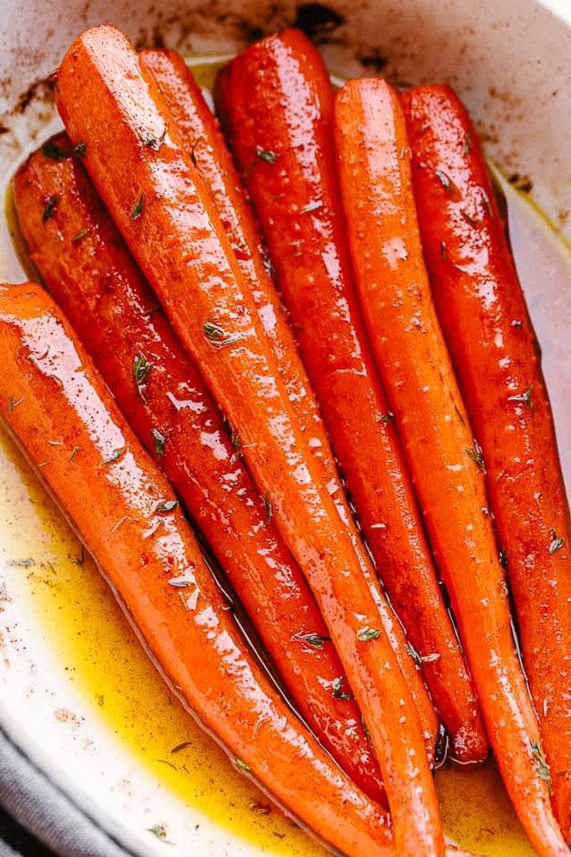 Maple Glazed Roasted Carrots