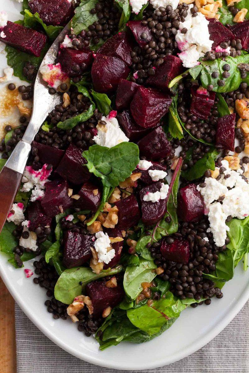 Warm Lentil and Roasted Beet Salad
