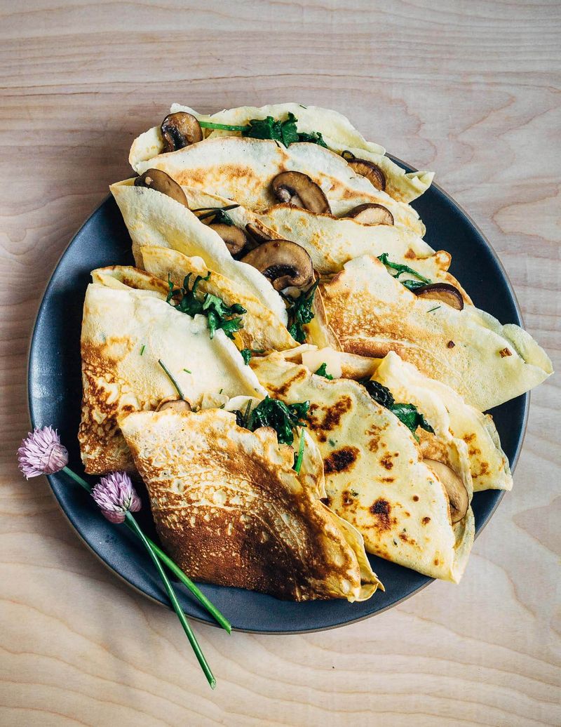 Spinach, Mushroom, and Feta