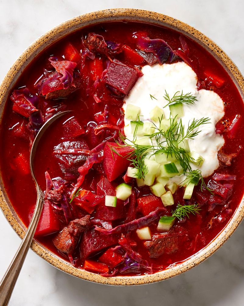 Borscht (Beet and Cabbage Soup)