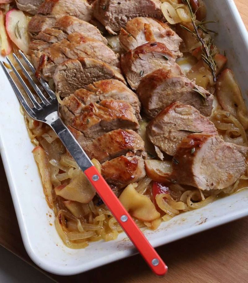 Pork Tenderloin with Apple Cider Glaze