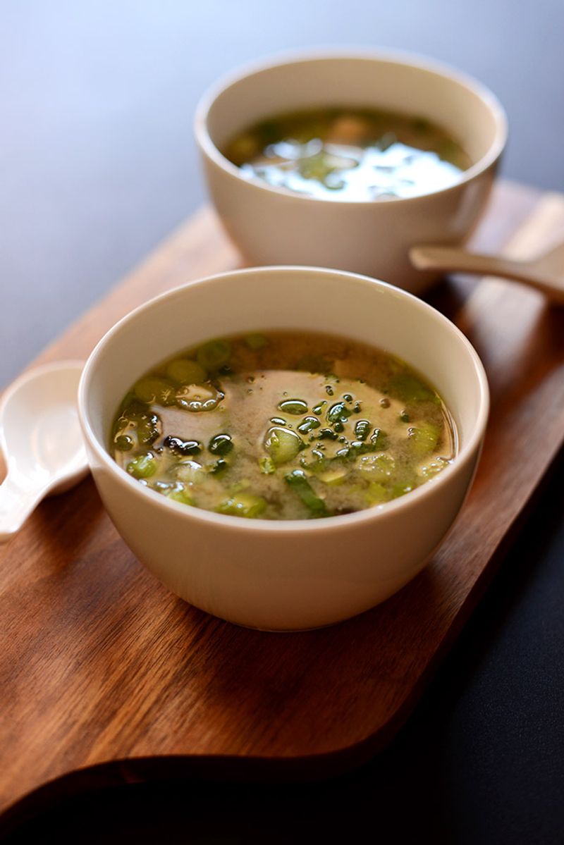 Miso Soup with Tofu and Seaweed