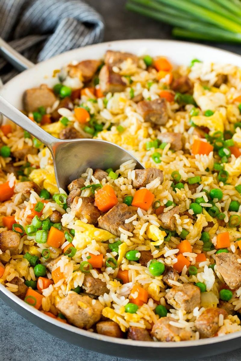 Pork Fried Rice With Frozen Pork