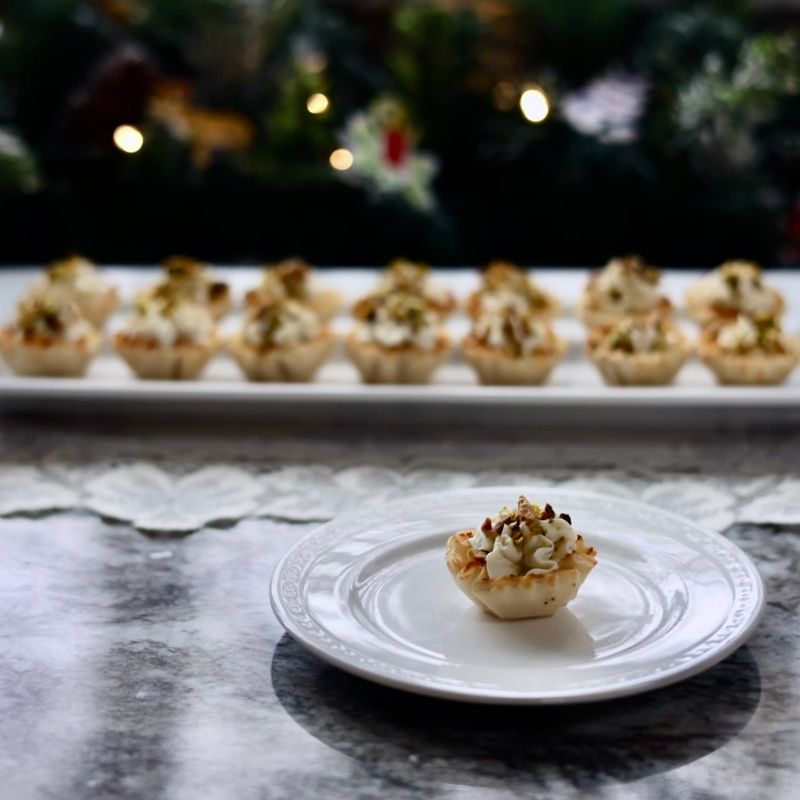 Goat Cheese and Honey Phyllo Cups