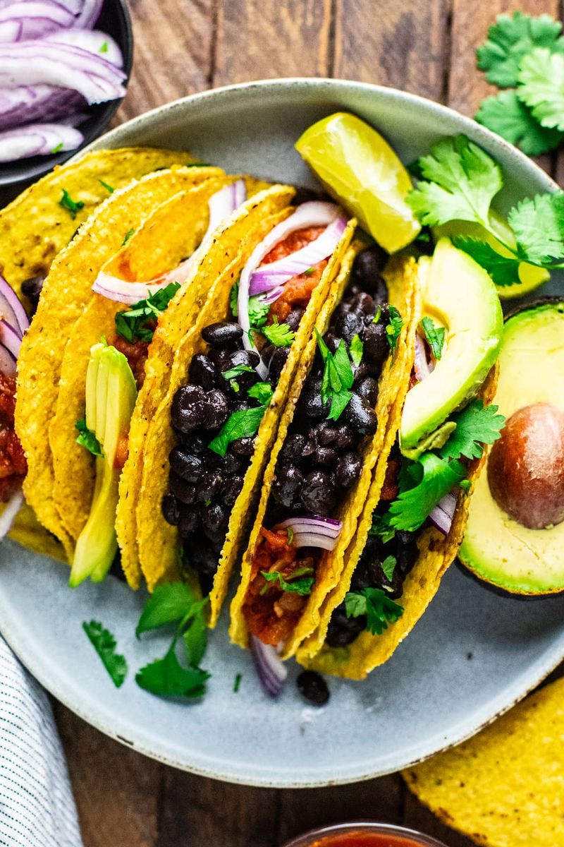 Black Bean Tacos With Avocado