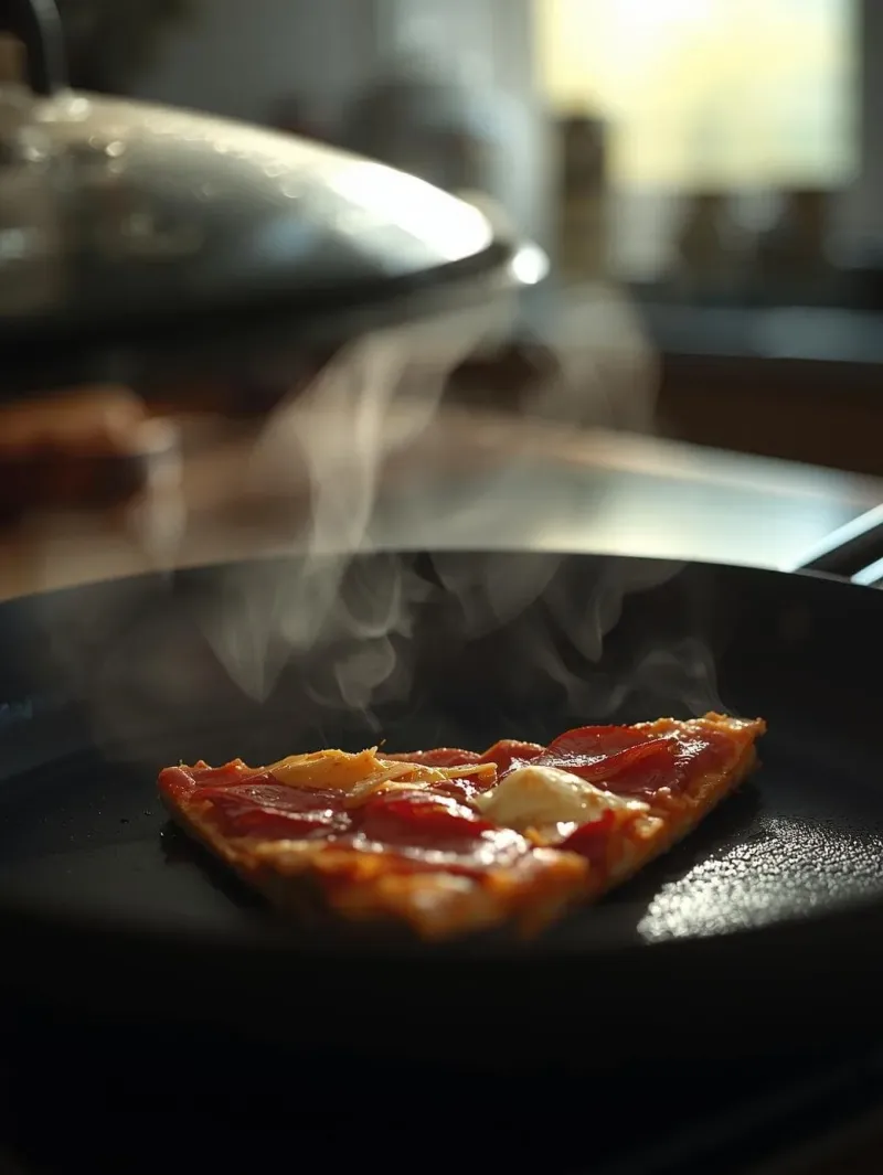 Reheat Pizza in a Skillet for a Crispy Crust