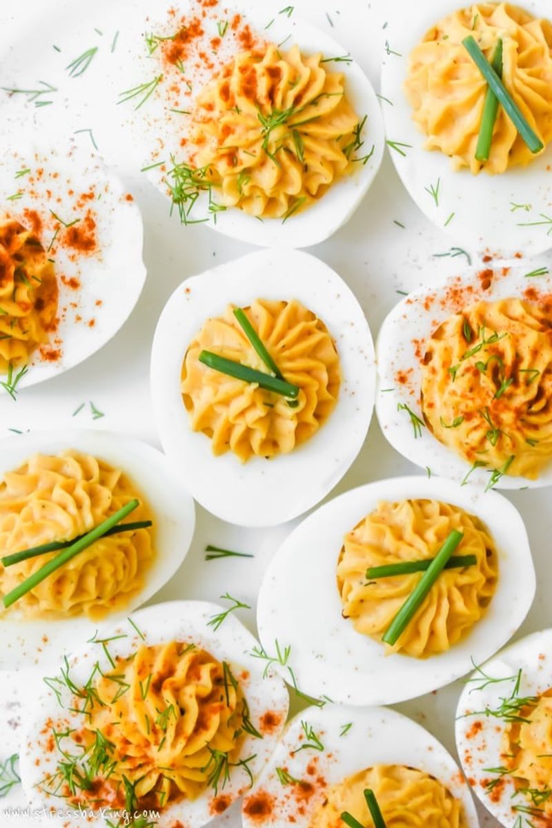 Devilled Eggs with Chive and Paprika