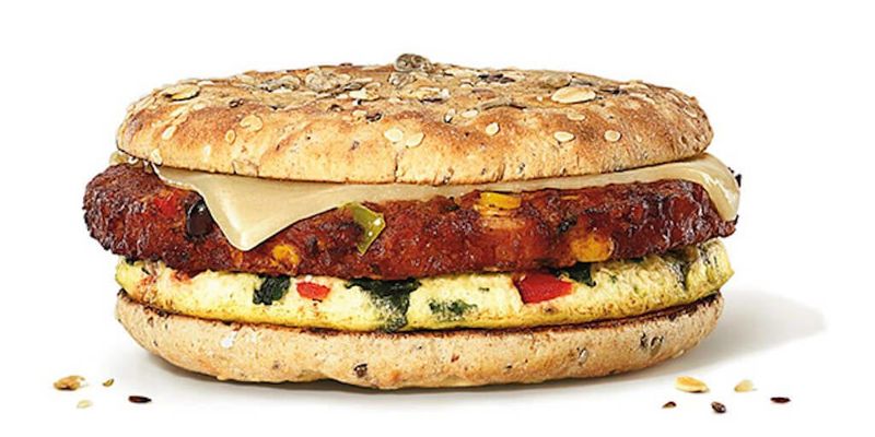 Dunkin' Veggie Egg White Omelet on an English Muffin